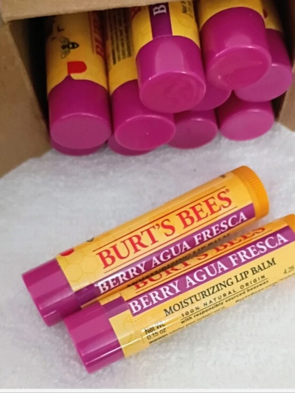 12 Burt's Bees Moisturizing Lip Balm